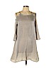 Auditions 100% Polyester Gray Casual Dress Size L - photo 1