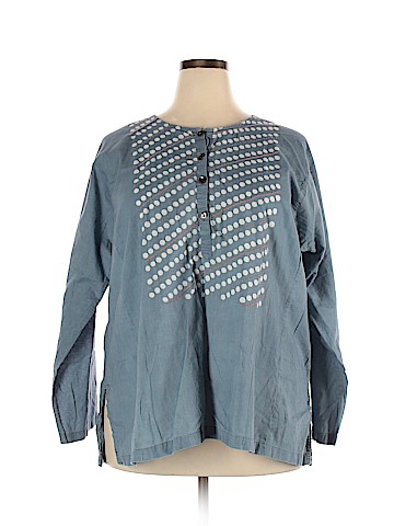 DIGNITY NOT CHARITY Long Sleeve Button-Down Shirt (view 1)