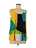 Worthington 100% Polyester Yellow Sleeveless Blouse Size M - photo 1