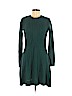 Mak 100% Acrylic Teal Casual Dress Size L - photo 1