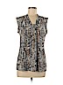 Dana Buchman Brown Short Sleeve Top Size M - photo 1