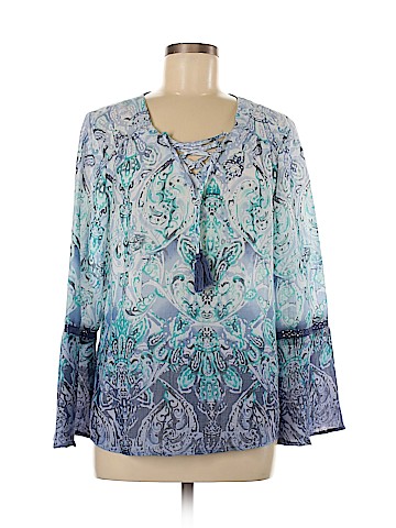 St. John's Bay Long Sleeve Blouse (view 1)
