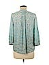 NYDJ 100% Polyester Green 3/4 Sleeve Blouse Size XXS - photo 2