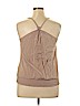 Mine 100% Rayon Tan Sleeveless Blouse Size L - photo 2