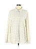 Eileen Fisher White Long Sleeve Blouse Size L - photo 1