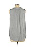 Ann Taylor LOFT 100% Polyester Black Sleeveless Blouse Size L - photo 2