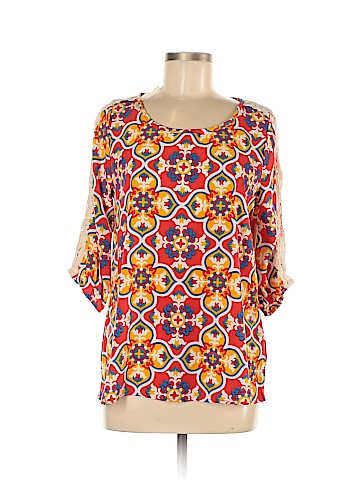 Peach Love Cream California 3/4 Sleeve Blouse (view 1)