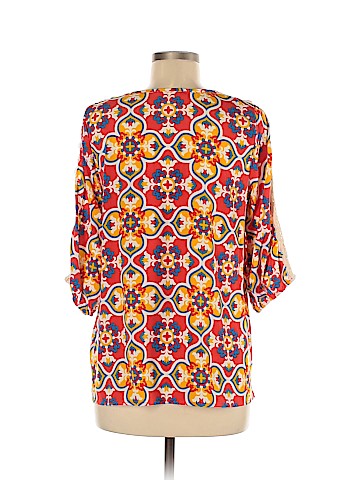 Peach Love Cream California 3/4 Sleeve Blouse (view 2)