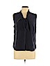 Ann Taylor 100% Silk Blue Sleeveless Silk Top Size L - photo 1