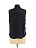 Ann Taylor 100% Silk Blue Sleeveless Silk Top Size L - photo 2