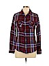 I Love H81 100% Cotton Burgundy Long Sleeve Button-Down Shirt Size L - photo 1