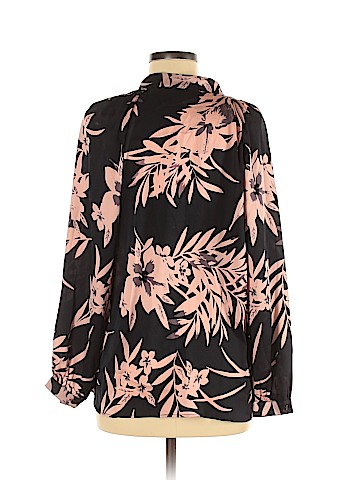 Tucker Long Sleeve Silk Top (view 2)