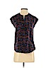 J.Crew 100% Silk Purple Short Sleeve Silk Top Size 2 (petite) - photo 1