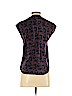 J.Crew 100% Silk Purple Short Sleeve Silk Top Size 2 (petite) - photo 2