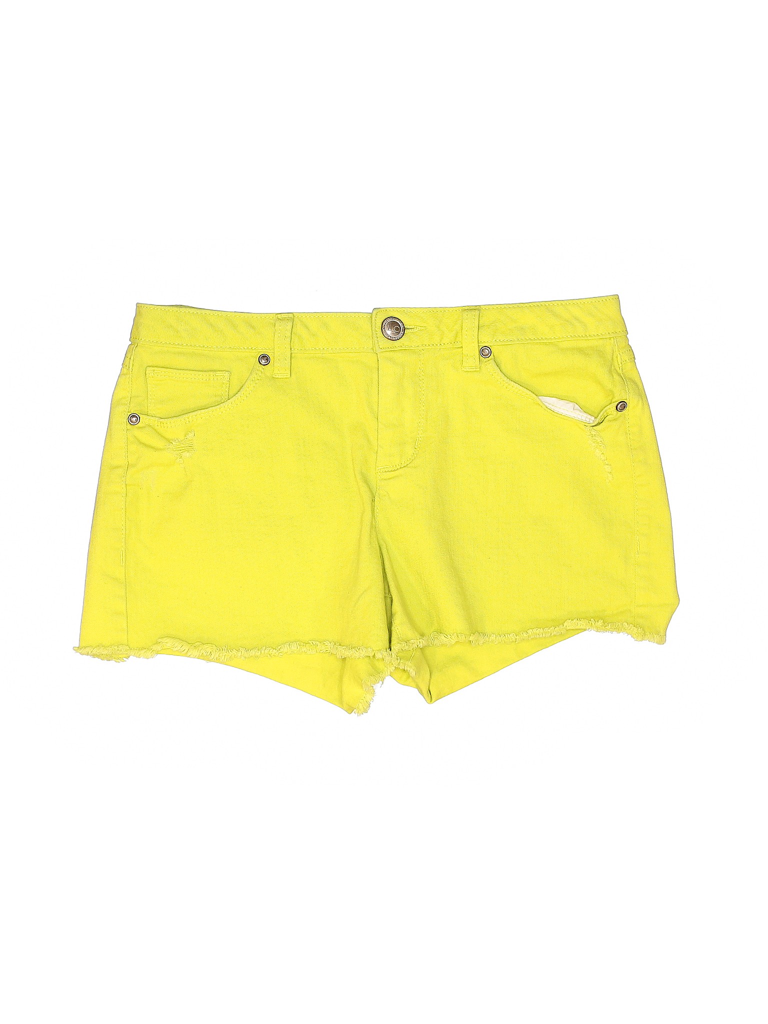 yellow denim shorts womens