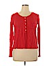 Aerie Red Long Sleeve Henley Size L - photo 1
