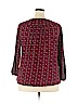 Lucky Brand 100% Cotton Burgundy Long Sleeve Top Size 1X - photo 2