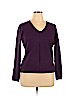 Sophia Milano 100% Cashmere Purple Cashmere Pullover Sweater Size XL - photo 1