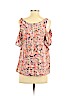 Maeve Pink Short Sleeve Blouse Size S - photo 2