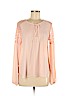 Les Amis 100% Polyester Pink Long Sleeve Blouse Size M - photo 1