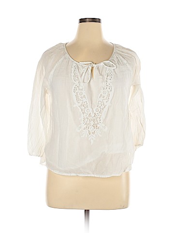 LC Lauren Conrad 3/4 Sleeve Blouse (view 1)