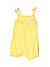 Carter's 100% Cotton Print Yellow Romper 6-9 MO / 9 MO - photo 1