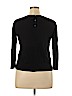Ann Taylor Black Silk Pullover Sweater Size L - photo 2