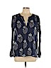 Ann Taylor LOFT Blue Long Sleeve Blouse Size L - photo 1