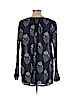Ann Taylor LOFT Blue Long Sleeve Blouse Size L - photo 2