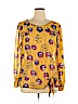 Jaclyn Smith 100% Polyester Yellow Long Sleeve Blouse Size XL - photo 1