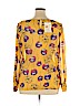 Jaclyn Smith 100% Polyester Yellow Long Sleeve Blouse Size XL - photo 2