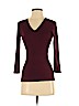 INC International Concepts Burgundy 3/4 Sleeve T-Shirt Size XS - photo 1