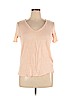 Banana Republic 100% Linen Pink Short Sleeve T-Shirt Size XL - photo 1