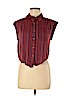 Japna Red Short Sleeve Button-Down Shirt Size M - photo 1