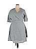 ELOQUII 100% Polyester Blue Casual Dress Size 20 - photo 1