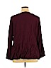 Ann Taylor LOFT Burgundy Long Sleeve Blouse Size 16 - photo 2