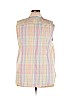 Lands' End 100% Supima Cotton Pink Sleeveless Button-Down Shirt Size 18w - photo 2