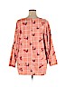 PIPHANY Pink 3/4 Sleeve Top Size XL - photo 2