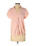 Lucky Brand Pink Short Sleeve Button-Down Shirt Size S - photo 1