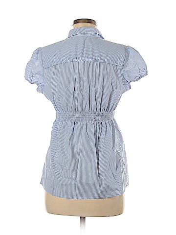 Motherhood Short Sleeve Button-Down Shirt (view 2)