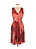 Halston Heritage 100% Polyester Red Cocktail Dress Size 6 - photo 1