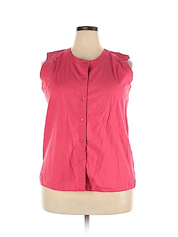 L.L.Bean Sleeveless Button-Down Shirt (view 1)