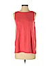 J.jill 100% Linen Red Sleeveless T-Shirt Size S - photo 1