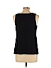 Ann Taylor Factory Black Sleeveless Top Size L (petite) - photo 2