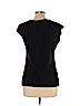 Ann Taylor Factory 100% Cotton Black Short Sleeve Top Size L (petite) - photo 2