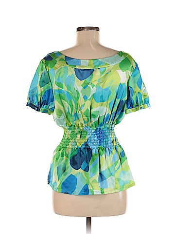 Unique Short Sleeve Blouse (view 2)