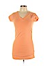Voice 100% Cotton Orange Short Sleeve Top Size L - photo 1