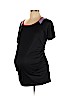Isabel Maternity 100% Polyester Black Short Sleeve T-Shirt Size L - photo 1