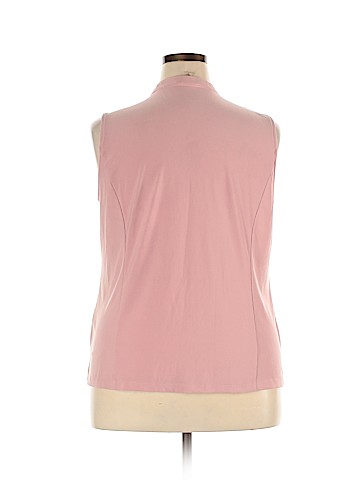 Tahari Sleeveless Button-Down Shirt (view 2)