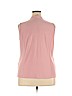 Tahari Pink Sleeveless Button-Down Shirt Size 2X - photo 2